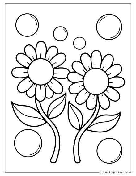 Dancing Daisies in Bubble World
