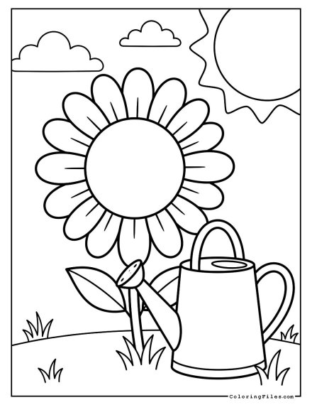 Sunny Daisy and the Watering Can