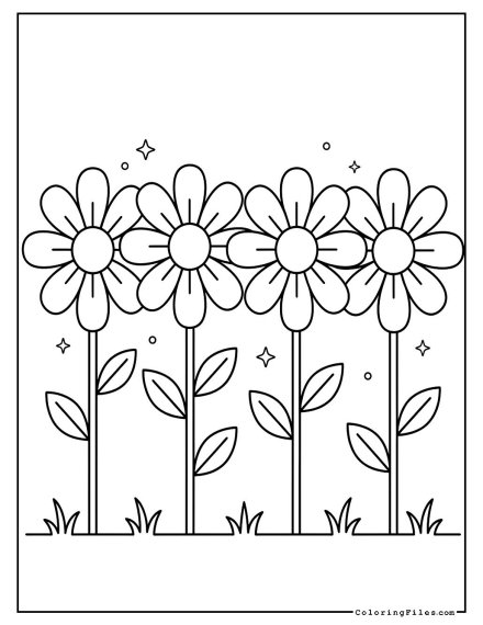 Cheerful Daisy Petal Parade