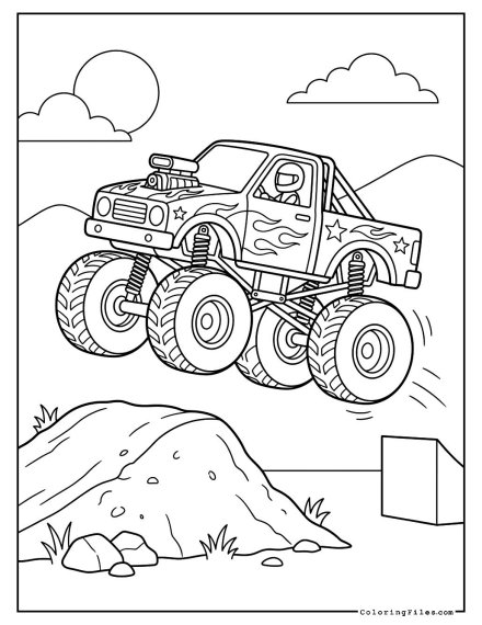 High-Flying Monster Truck Jump