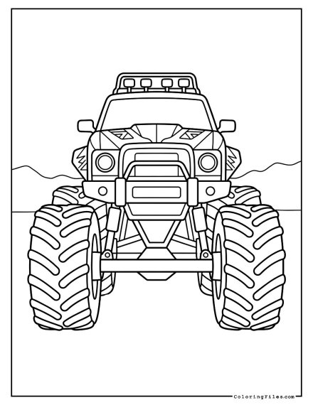 Monster Truck with Giant Wheels