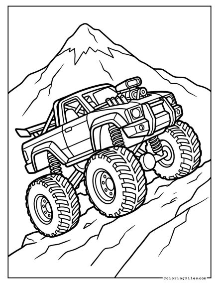 Monster Truck Mountain Climb