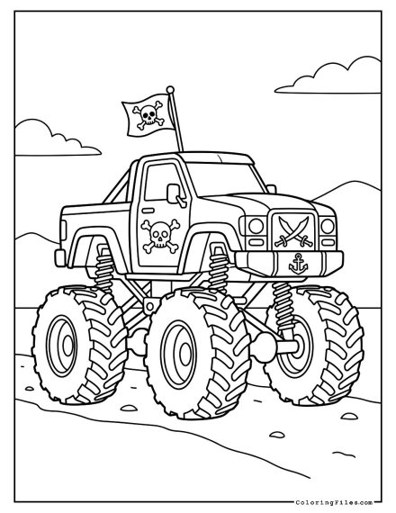 Pirate Monster Truck