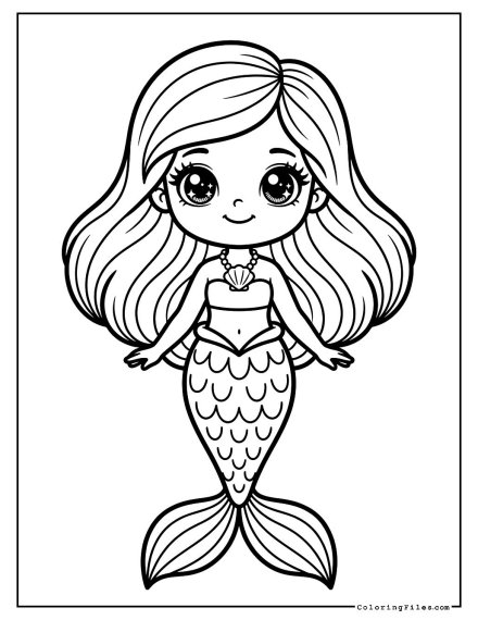 Elegant Mermaid Swimming