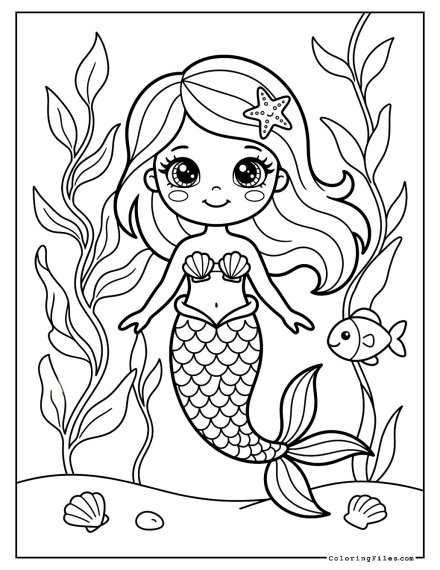 Mermaid In Kelp Forest