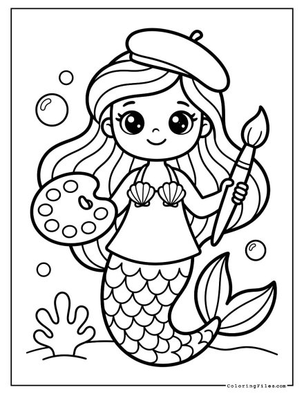 Artistic Mermaid Painter