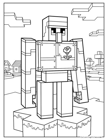 Iron Golem and Rose