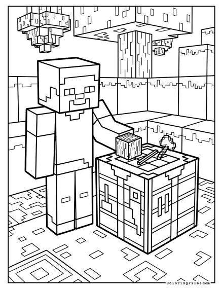 Steve and His Crafting Desk