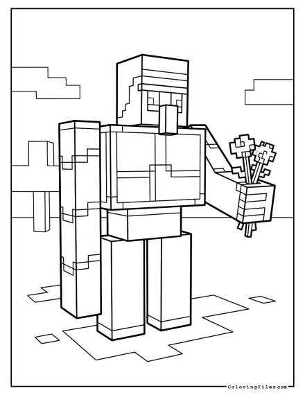 Iron Golem Giving Flowers