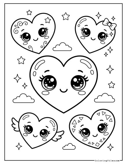 Kawaii Heart Designs