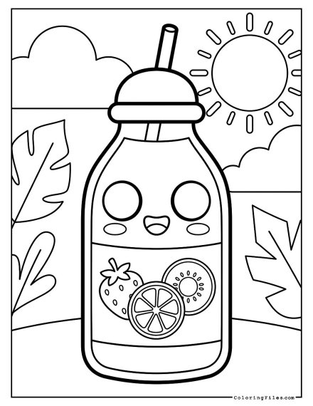 Kawaii Juice Bottle