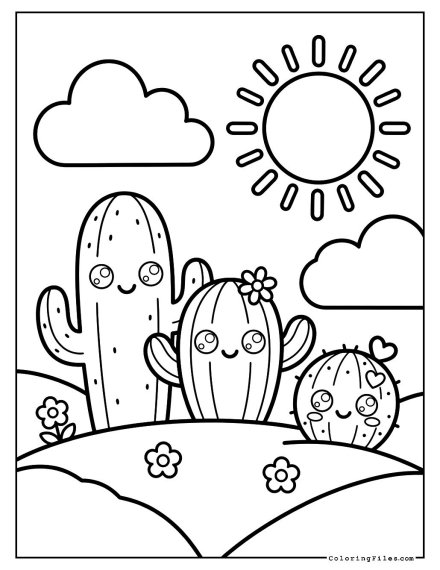 Kawaii Cactus Friends
