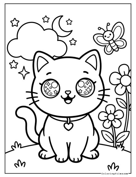 Happy Kawaii Kitten