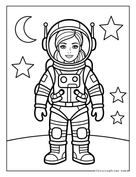 Barbie in an Astronaut Suit