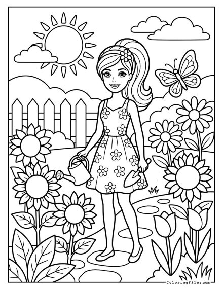 Barbie Flower Garden