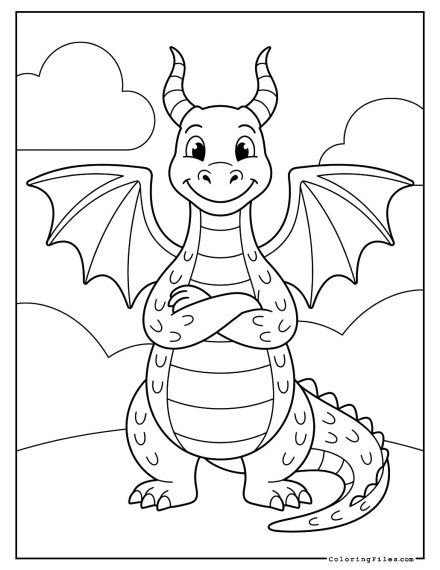 Dragon with Crossed Arms