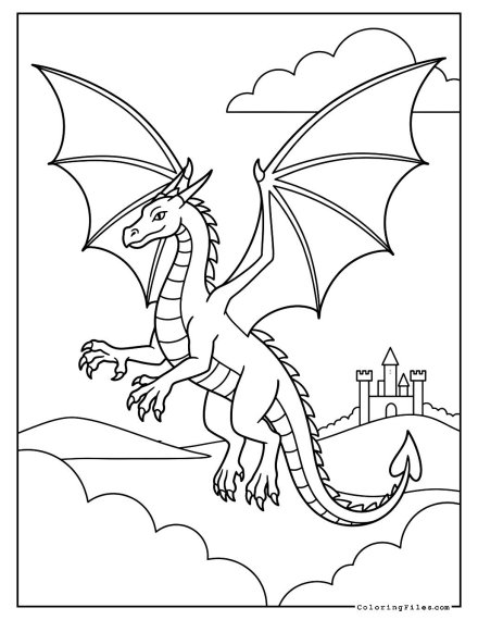 Dragon with Open Claws