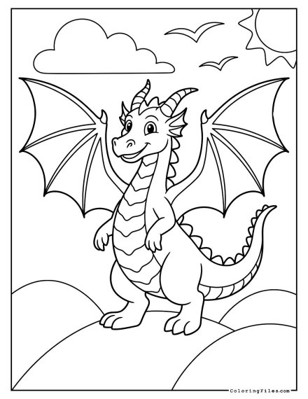 Dragon with Spreading Wings
