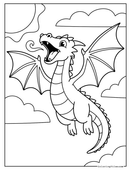Flying and Roaring Dragon