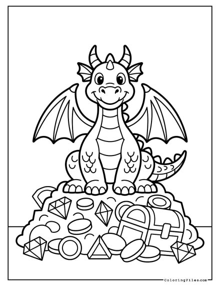 Dragon on Treasure
