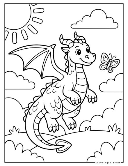 Butterfly-Hunting Dragon