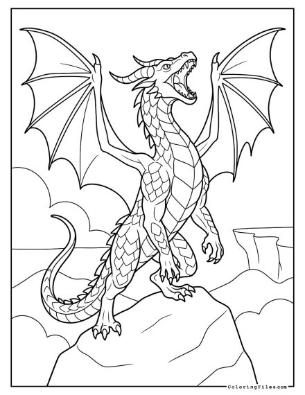 The Majestic Roaring Dragon
