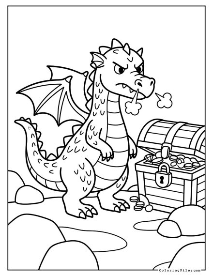 Dragon and Treasure Chest