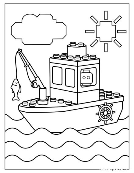 Lego Fishing Boat