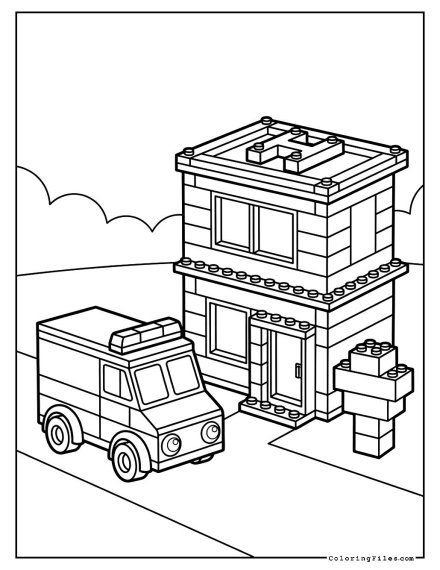 Lego Hospital and Ambulance
