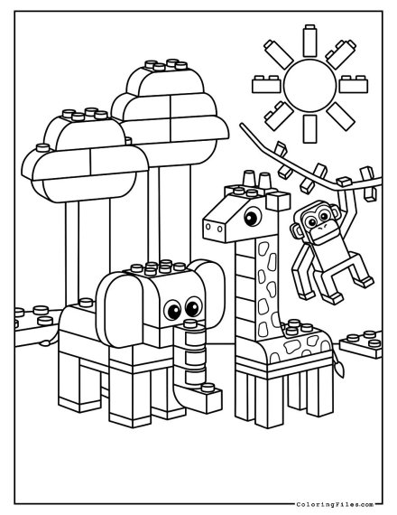 Cute Lego Animal Friends