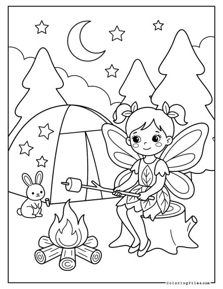 Fairy Girl Camping