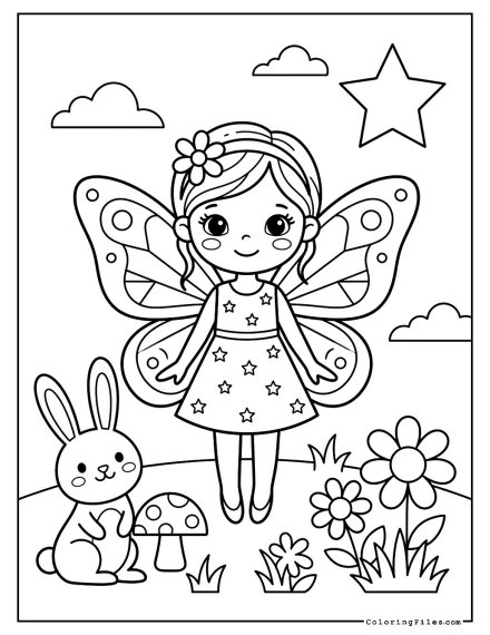 Butterfly Winged Little Fairy