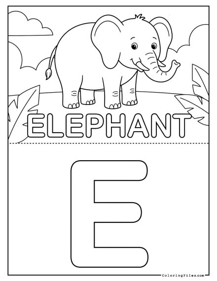 Letter E