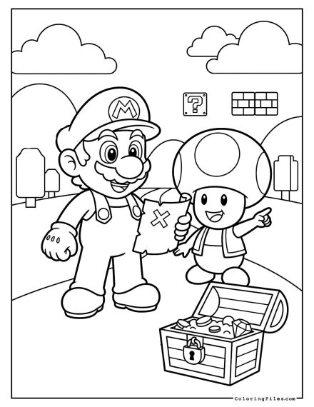 Treasure Hunt with Mario and Toad