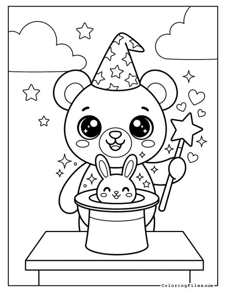 Teddy Bear Doing Magic Trick