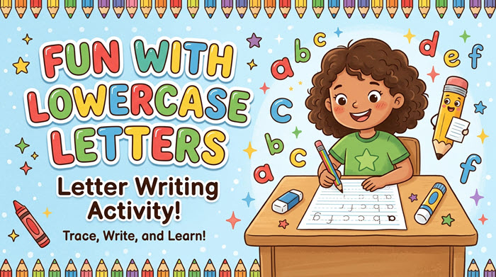 Letter Writing Activity A-Z (lowercase letters)