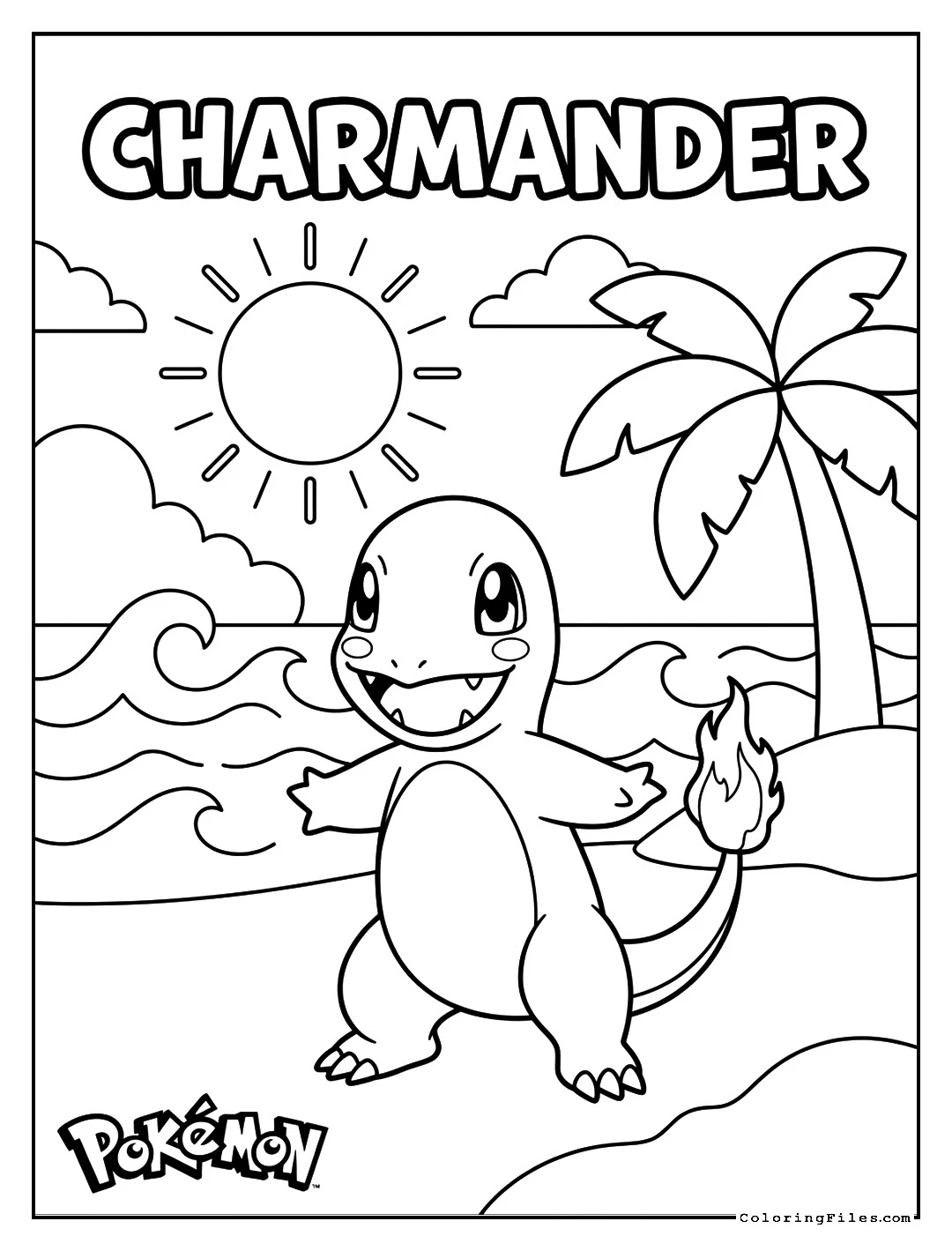Charmander Summer Beach Fun