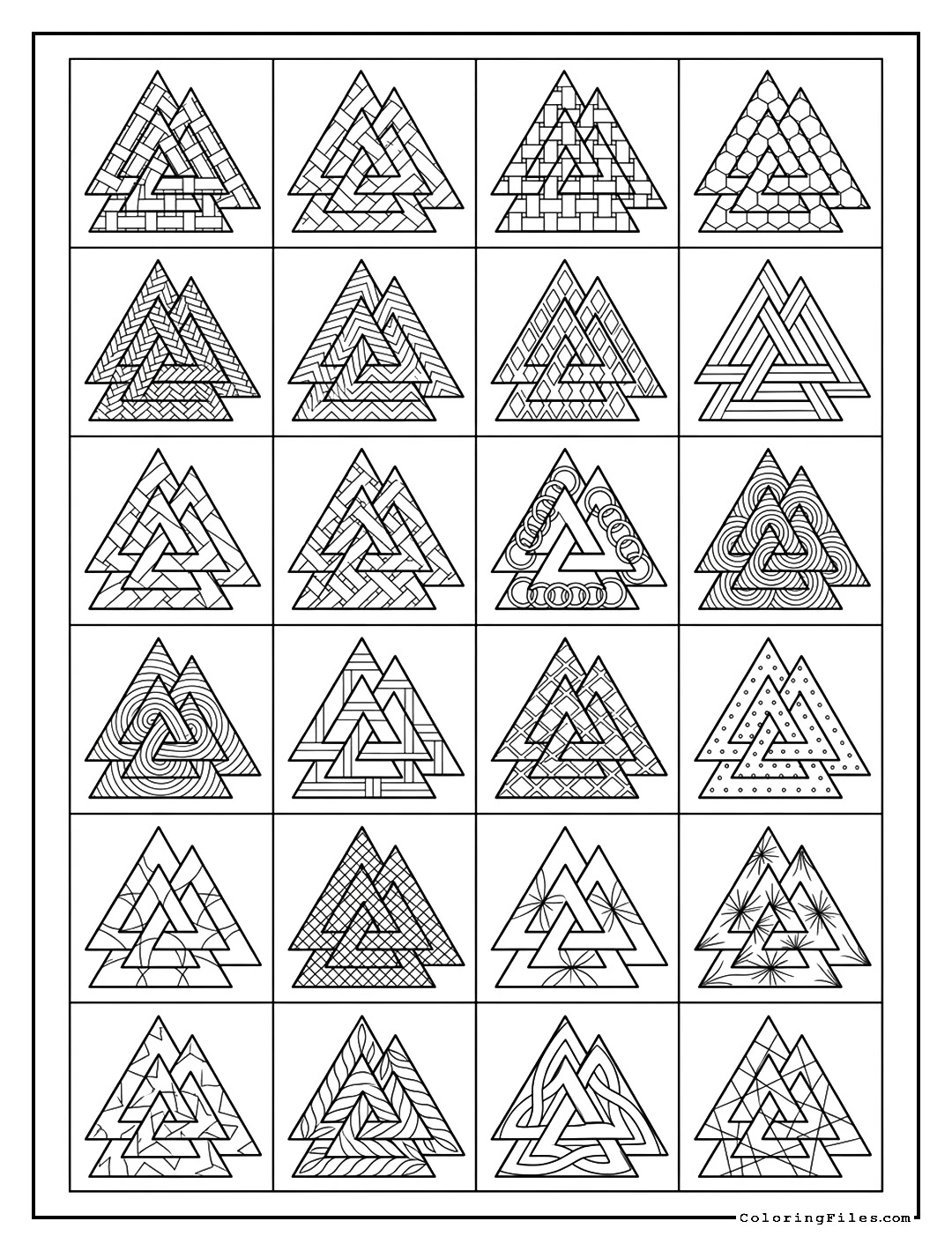 Valknut Warrior Triangles