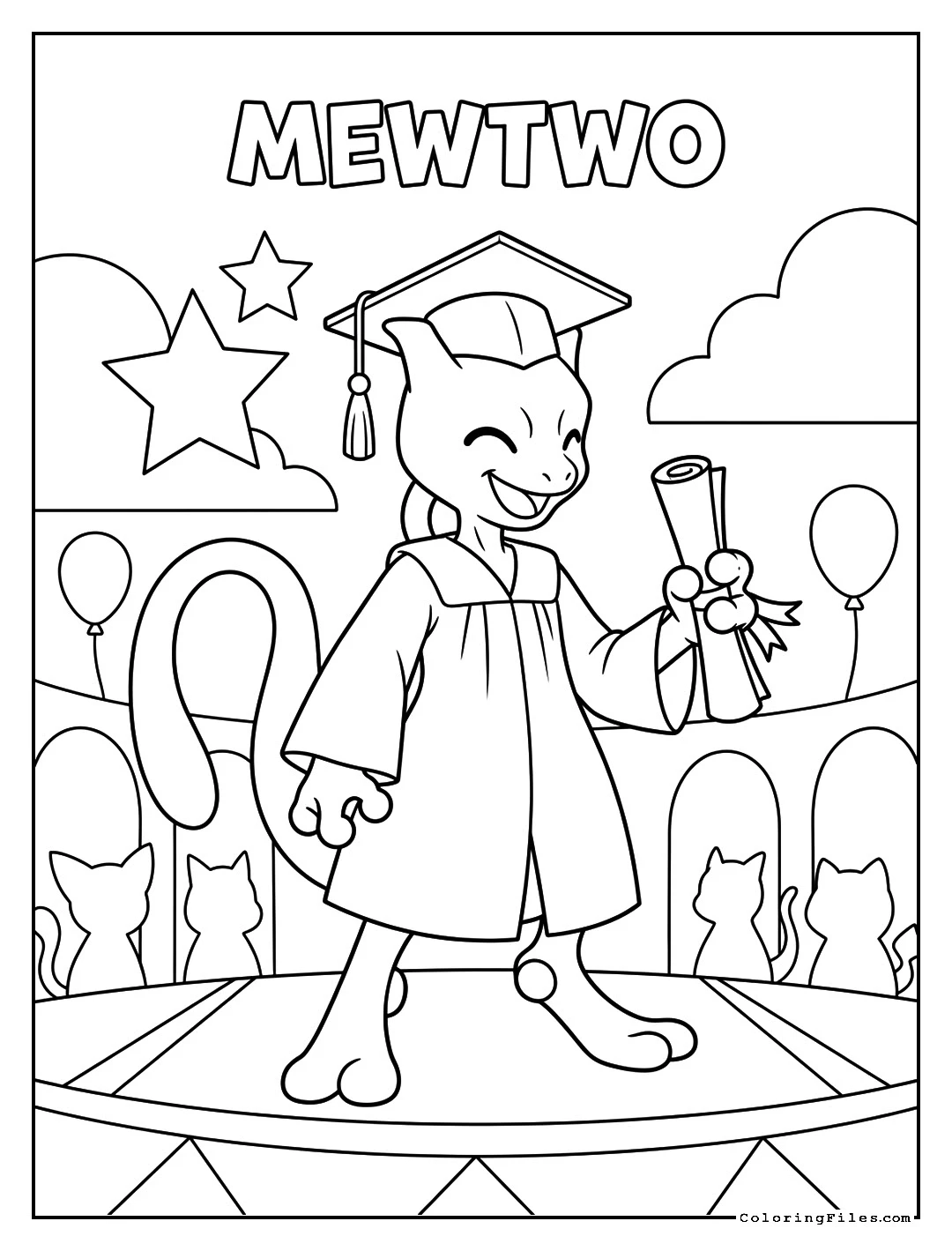Mewtwo Graduation Ceremony