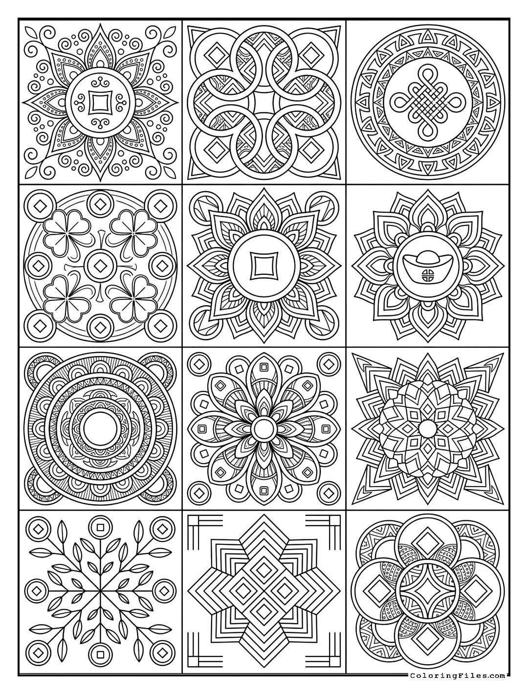 Lucky Coin Mandala