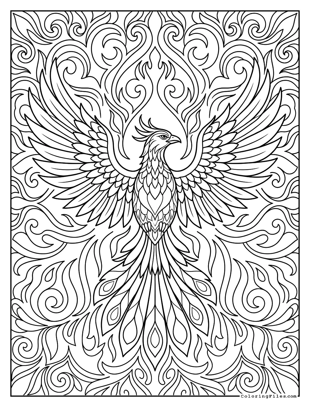 Mystical Phoenix Bird