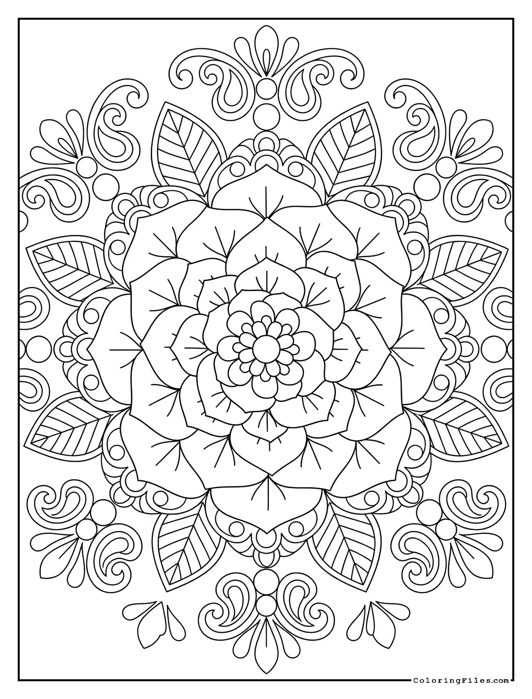 Blooming Rose Mandala