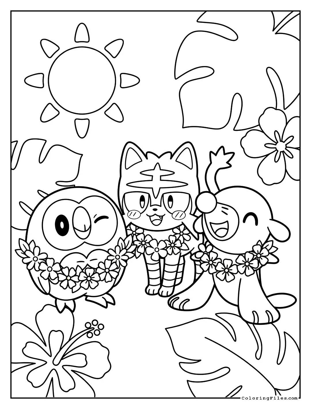 Tropical Luau Pokemon Party