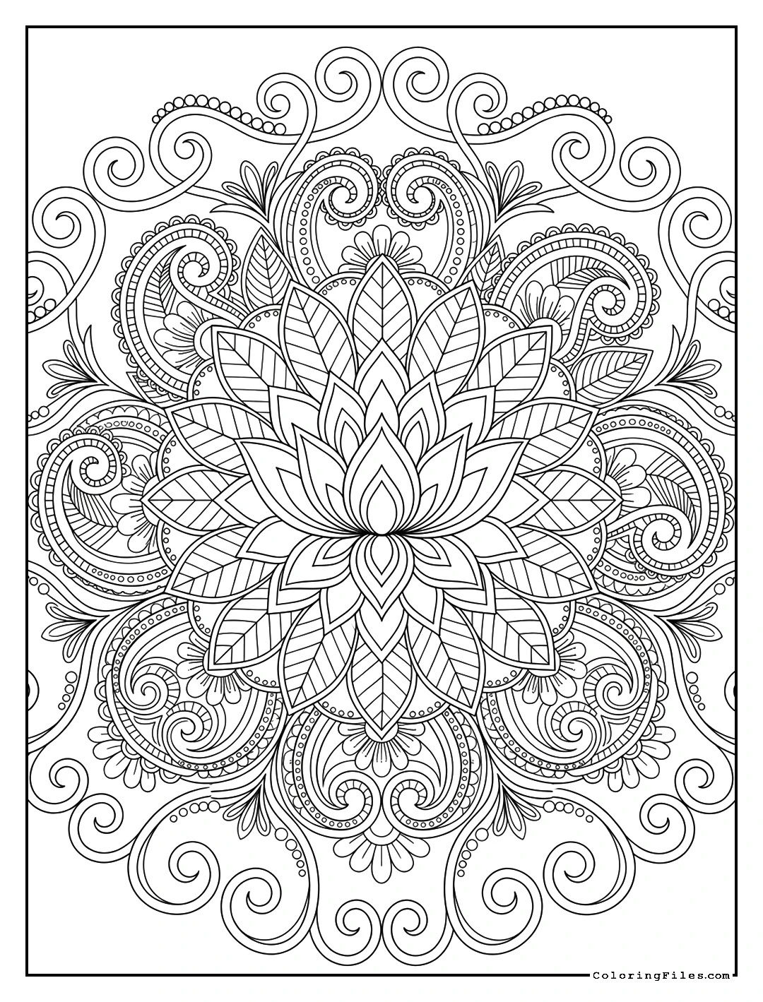 Tranquil Lotus Mandala