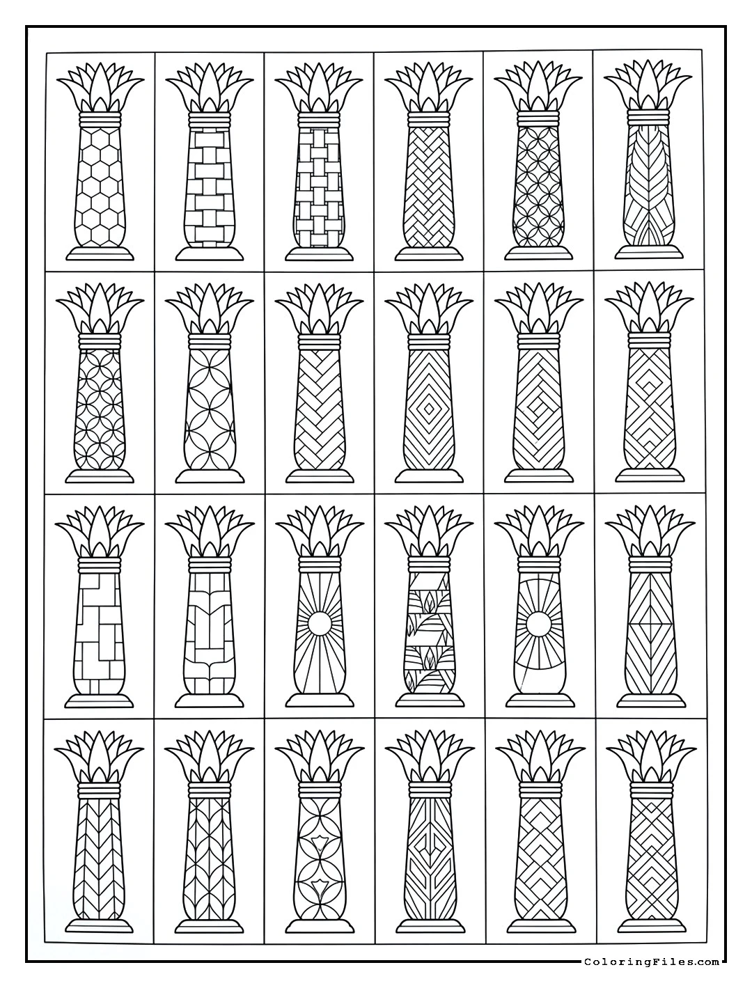 Egyptian Lotus Column