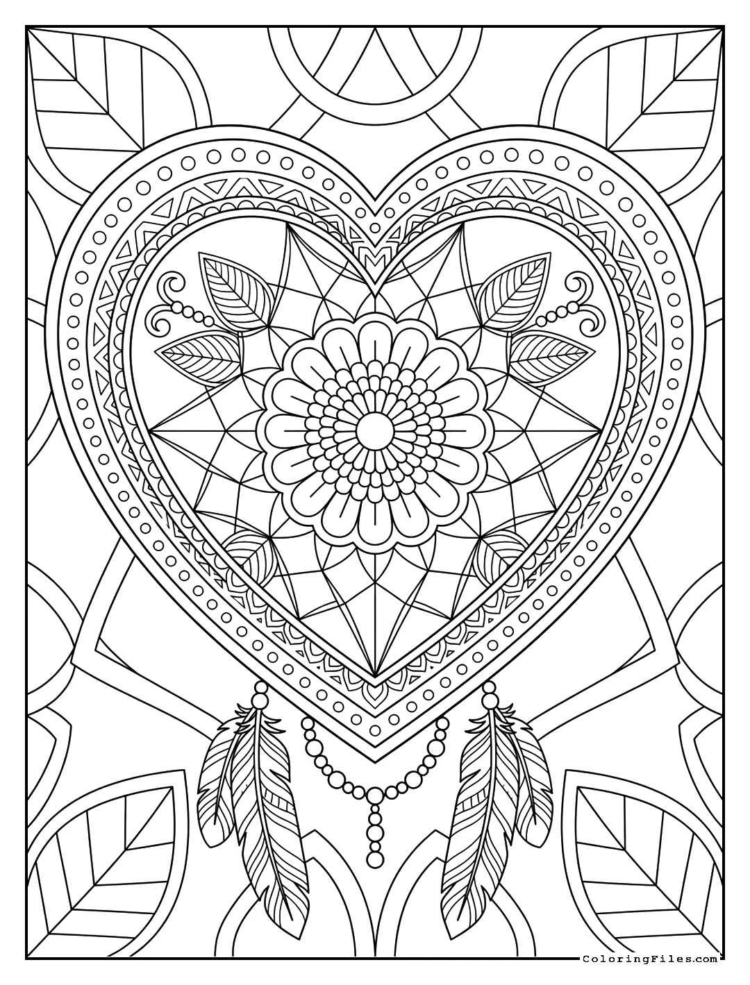 Boho Dreamcatcher Heart