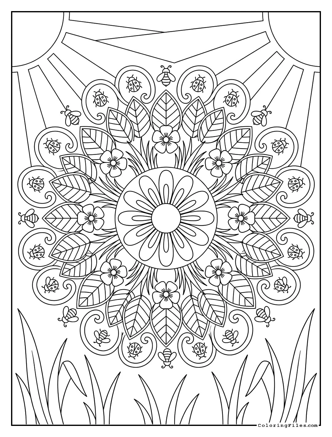 Serene Meadow Mandala
