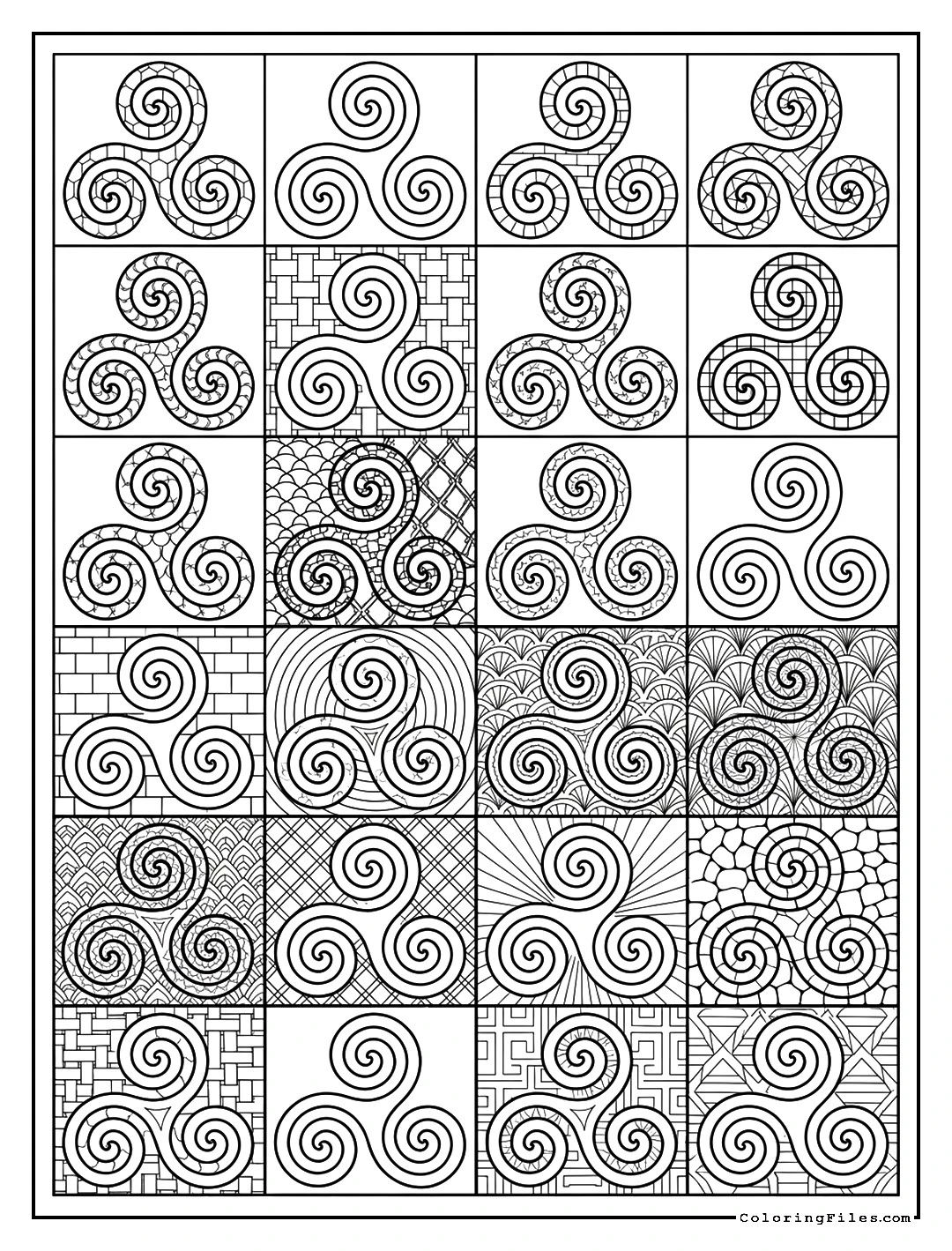Celtic Triskele Spiral