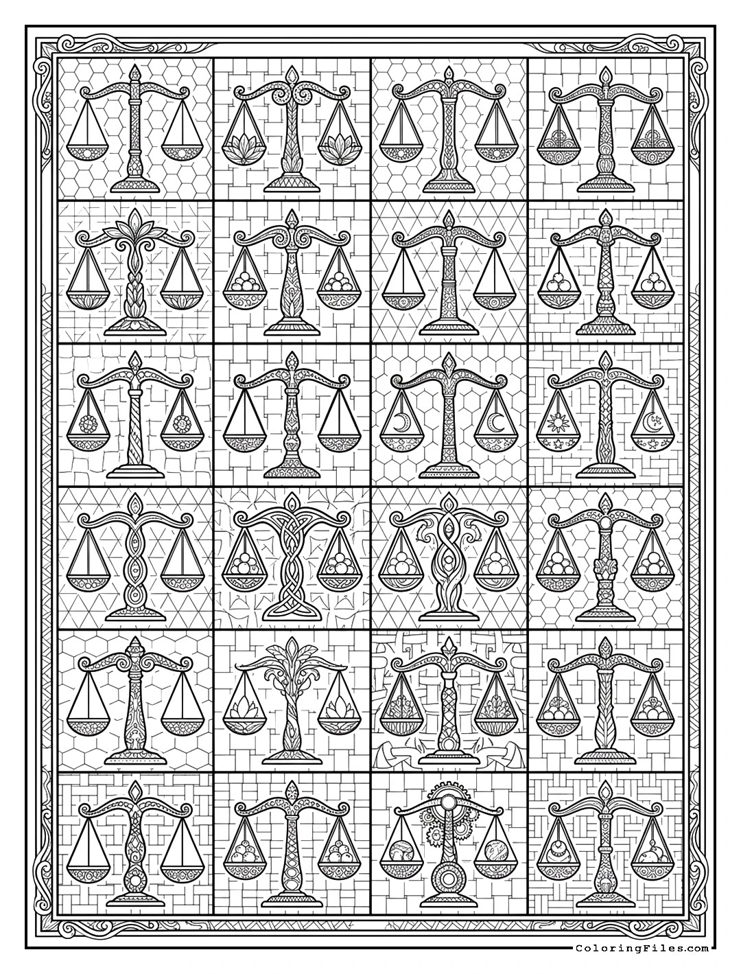 Libra Balanced Scale Tipple
