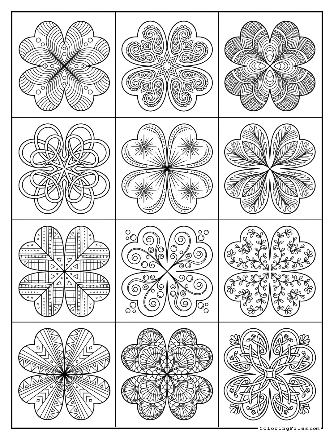 Lucky Clover Zentangle